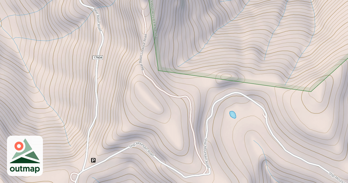 Map of BEAR BASIN LOOKOUT