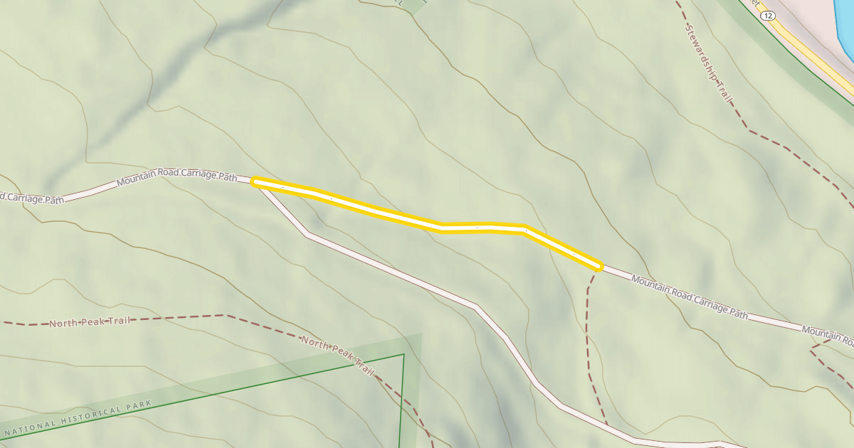 Map preview of Mountain Road Carriage Path