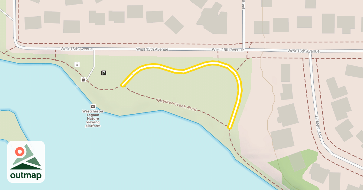 Map of Chester Creek Trail