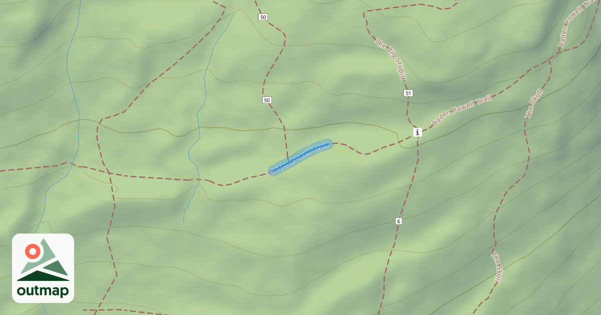 Map of Baden Powell Trail