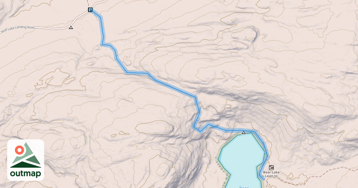 Map of Bear Lake Trail