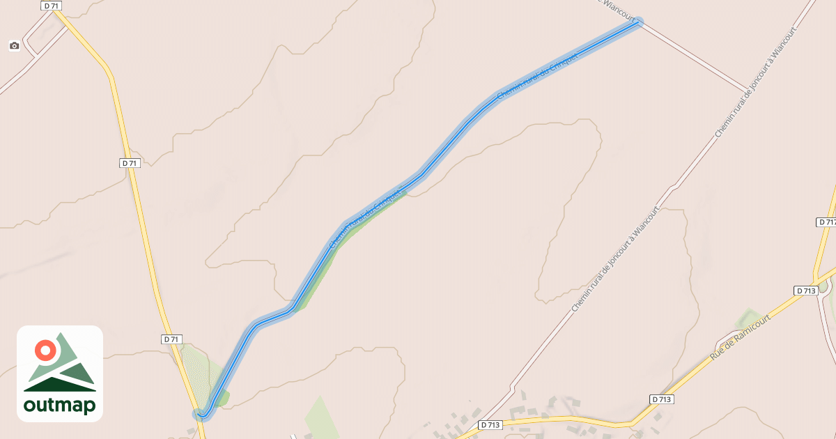 Map of Chemin rural du Crinquet