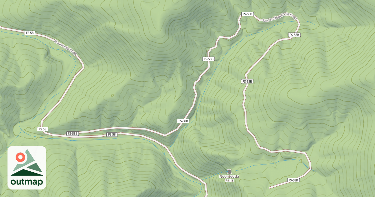 Map of LOWER NOONTOOTLA
