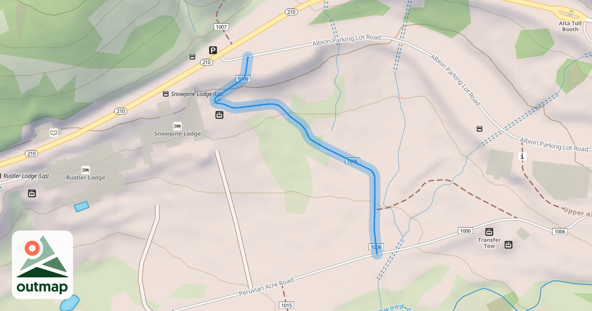 Map of Albion Meadows Trail