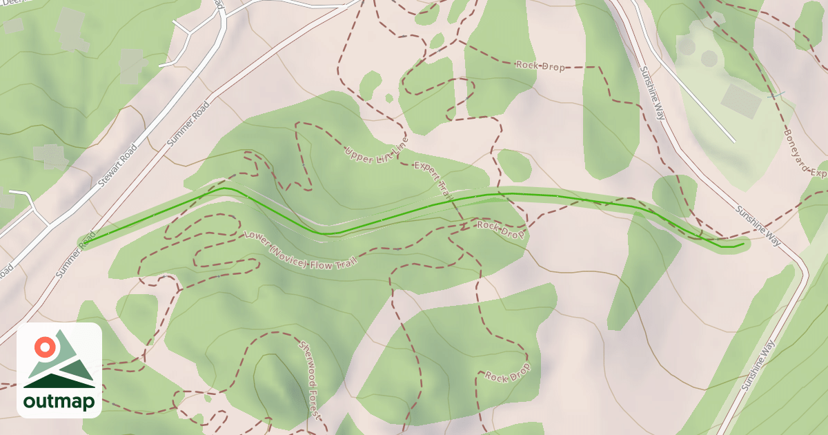 Map of Red's Canyon