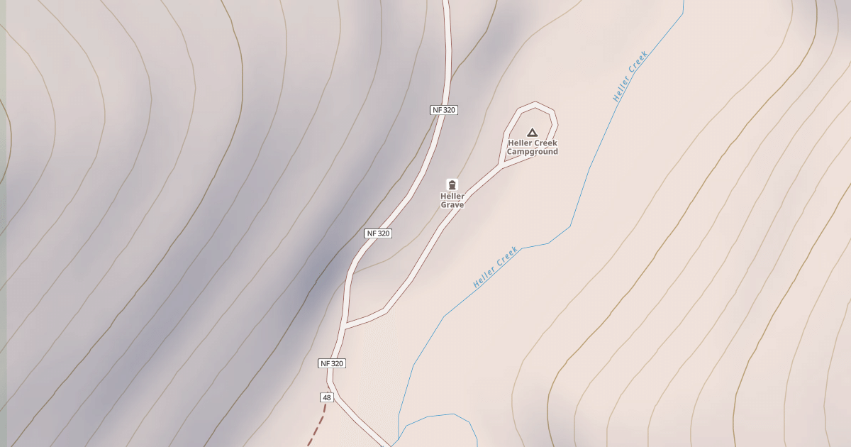 Map preview of HELLER CREEK
