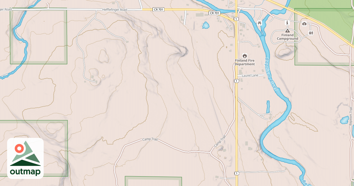Map of Moose Run Trail