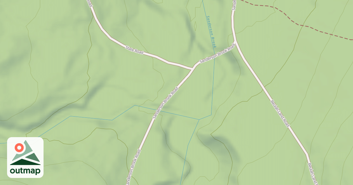 Map of Sanderson Brook Road