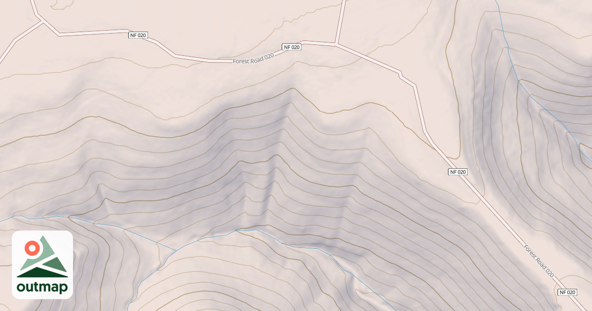 Map of MIDDLE POINT RIDGE