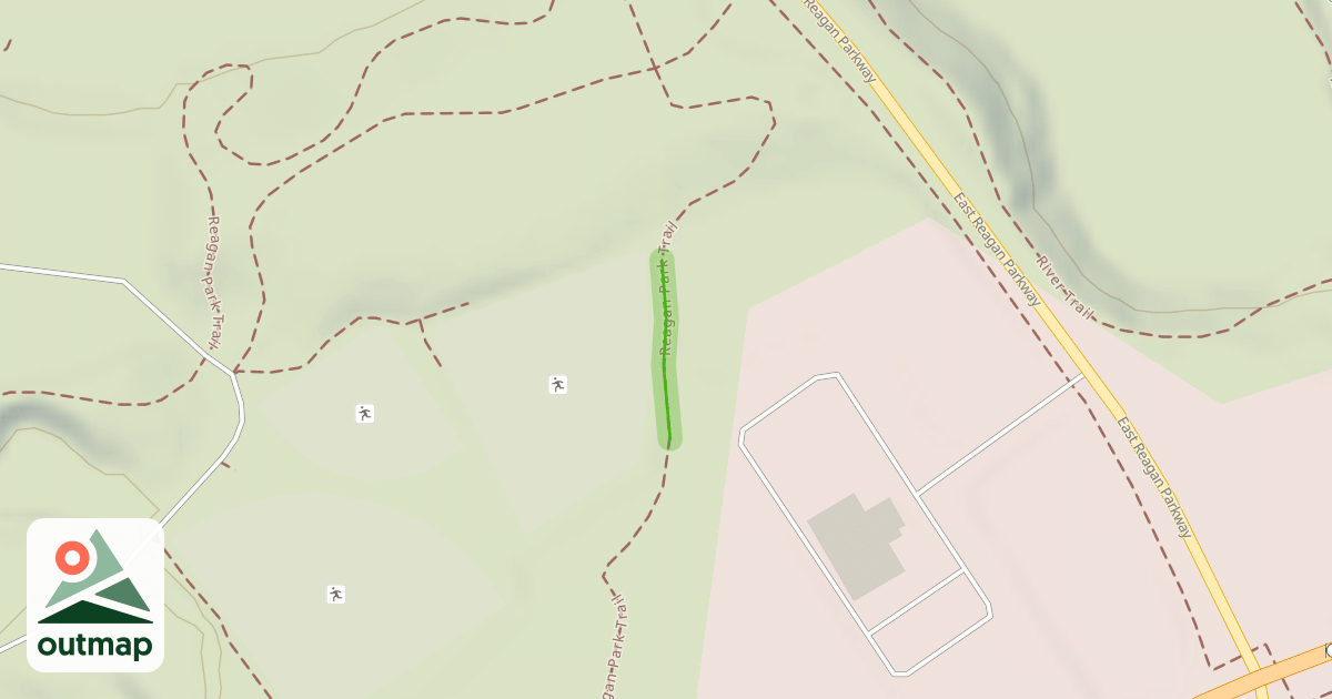Map of Reagan Park Trail