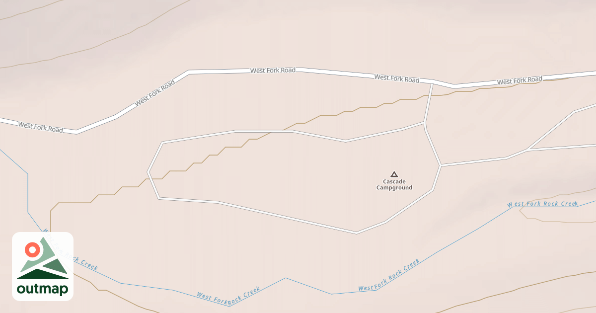 Map of CASCADE CAMPGROUND  WEST LOOP