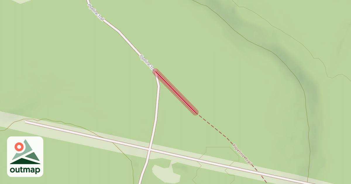 Map of Pipeline Trail - This section needs finished and GPS mapped