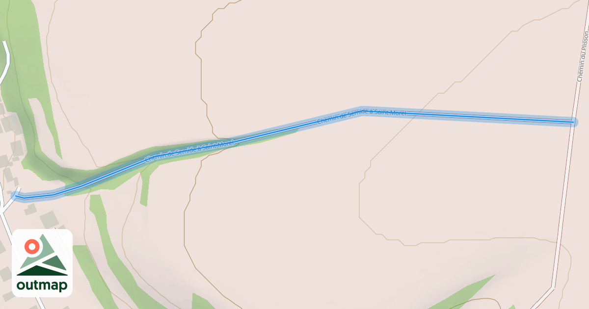 Map of Chemin de Semide à Saint-Morel