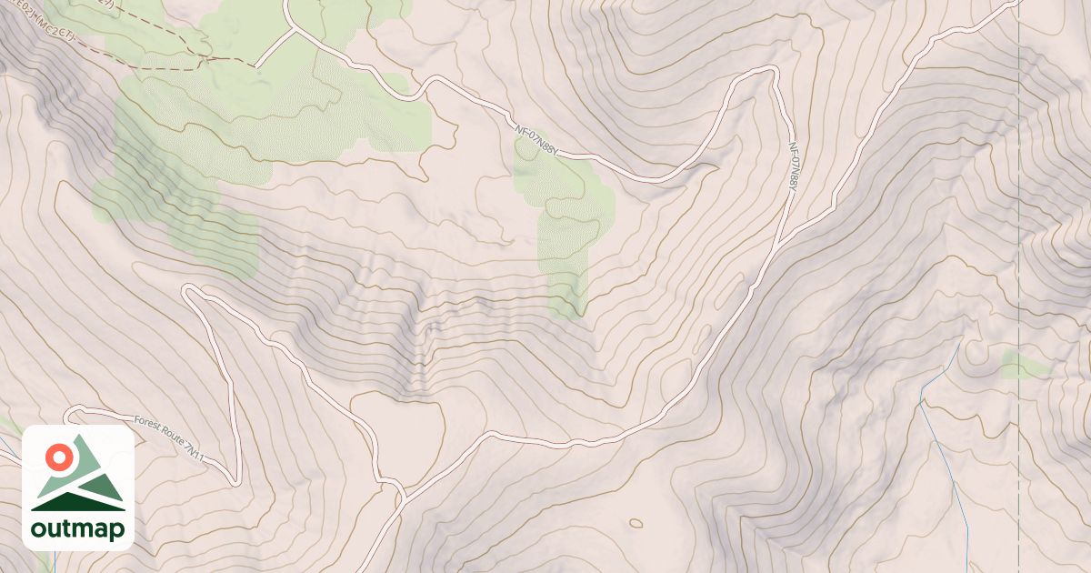 Map of USFS Motor Vehicle Use Map Roads {F05FBB89-1481-481F-B459-F63A64BAFC64}