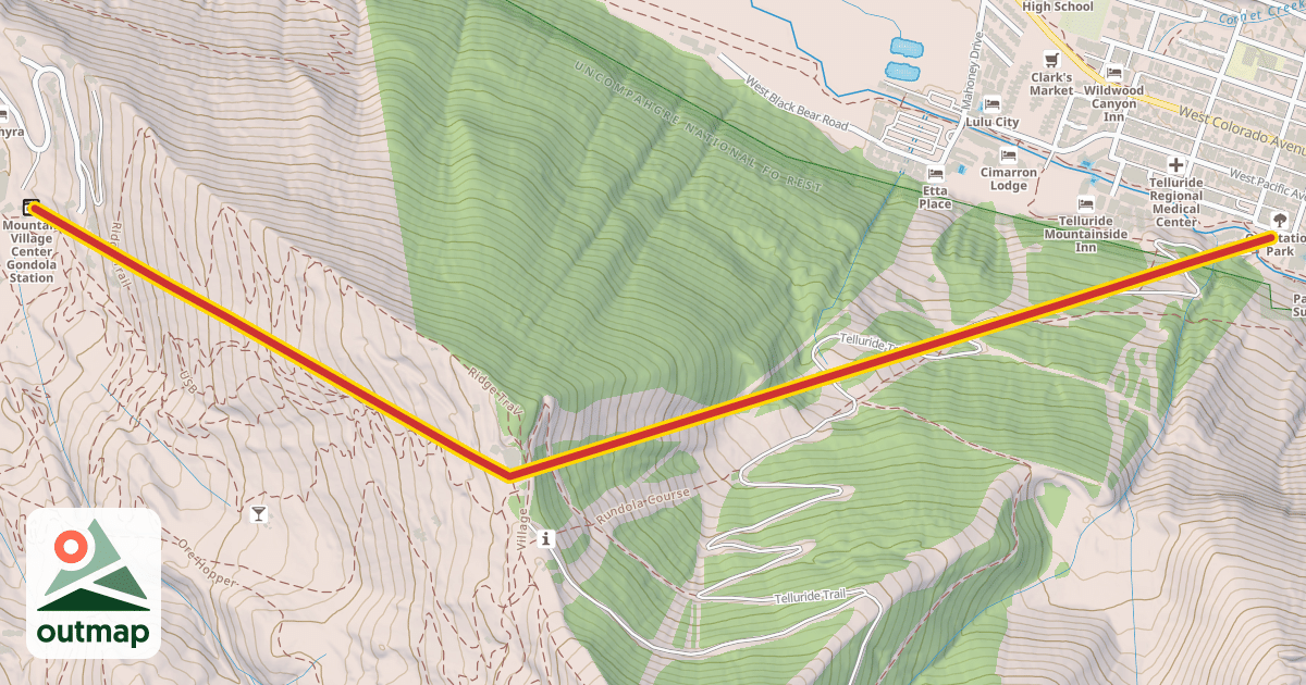 Map of Gondola Line