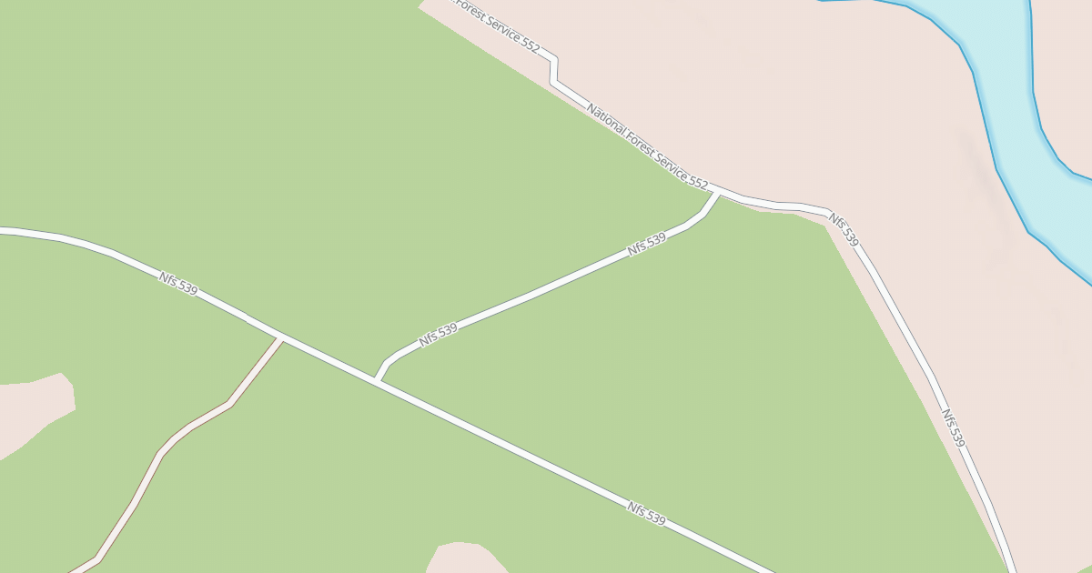Map preview of USFS National Forest System Roads {F62B1AC2-768A-4D39-A34D-FCDF56F48D47}