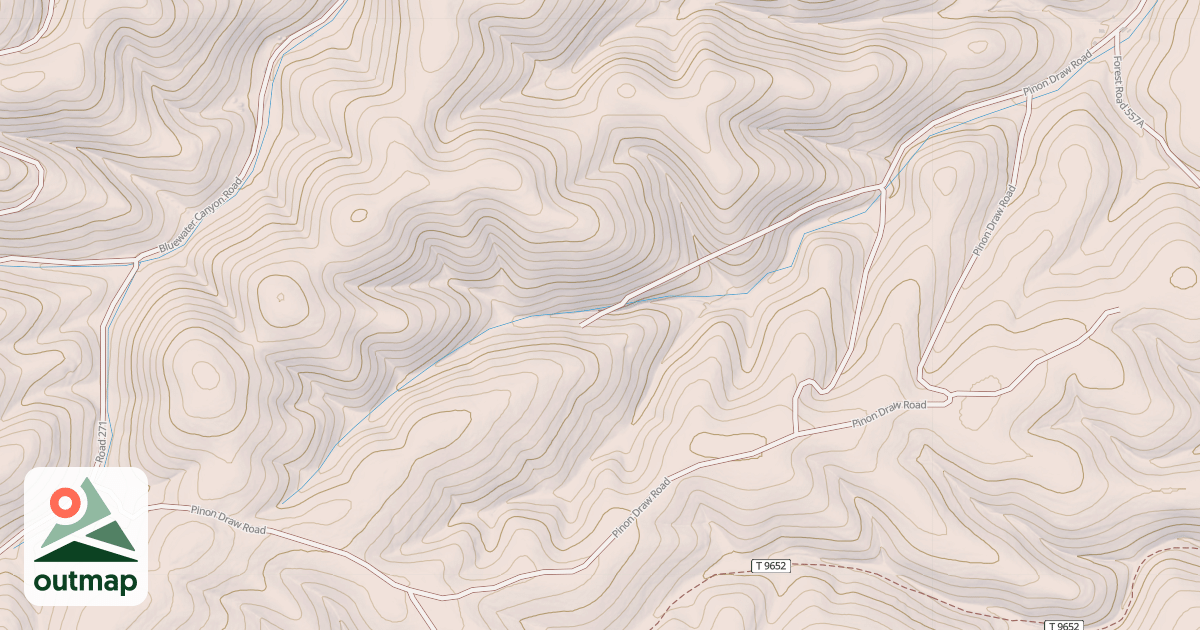 Map of PINON DRAW