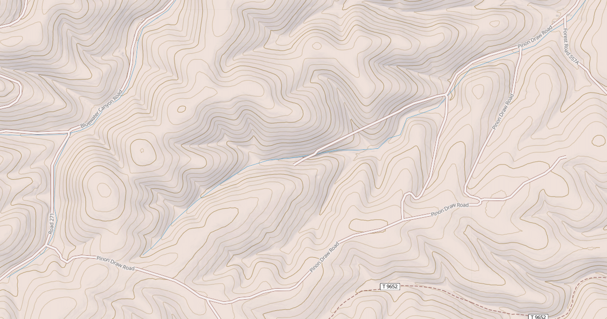 Map preview of PINON DRAW