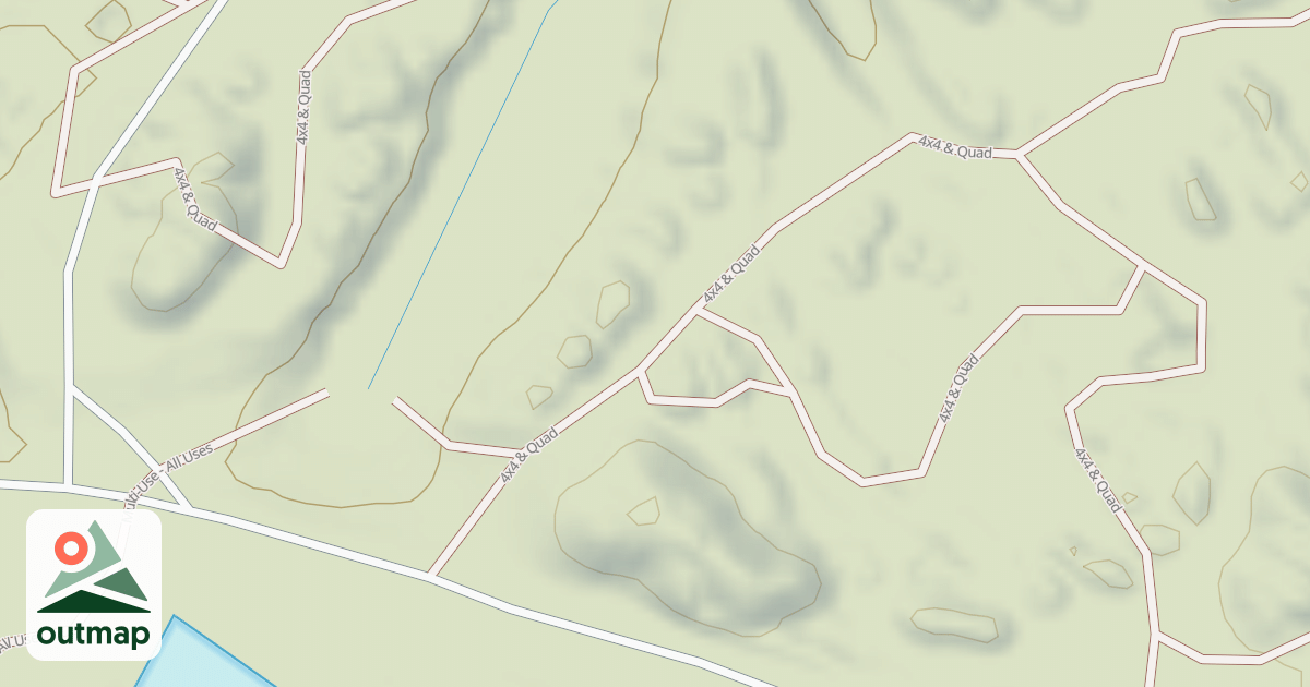Map of Interlake State Recreation Area Trails