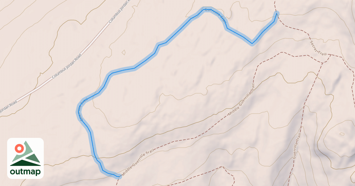 Map of Guerrilla Trail