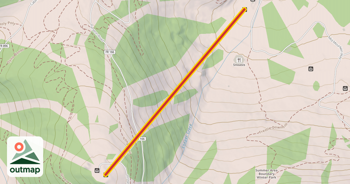 Map of Prospector Express