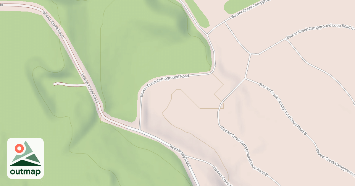 Map of BEAVER CREEK CAMPGROUND