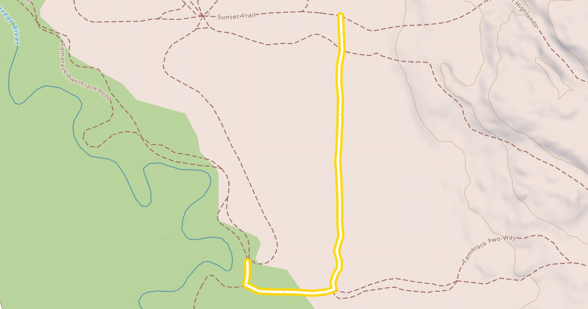 Map preview of Tamarack Two-Track Loop