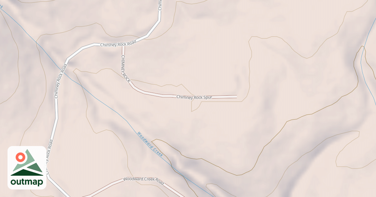Map of CHIMNEY ROCK