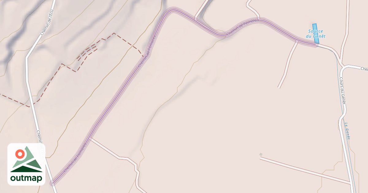 Map of Chemin de Perrieres