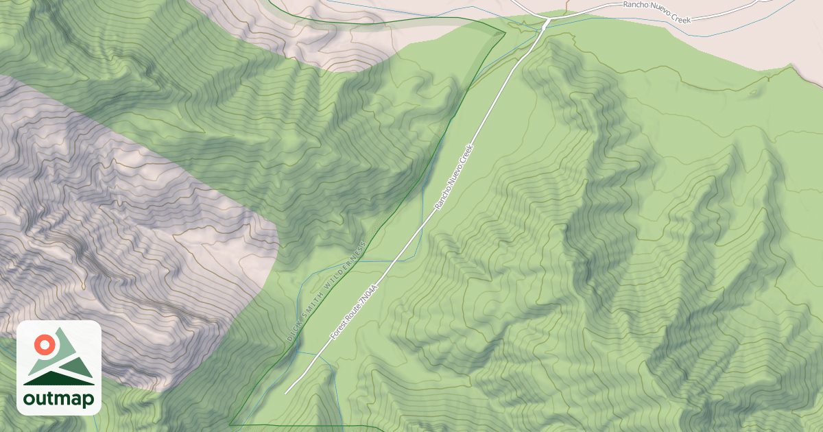 Map of RANCHO NUEVO CG
