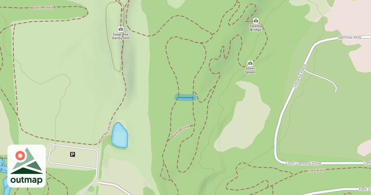 Map of Bent Fork