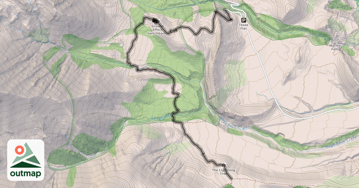 Map of Hogs Back Track