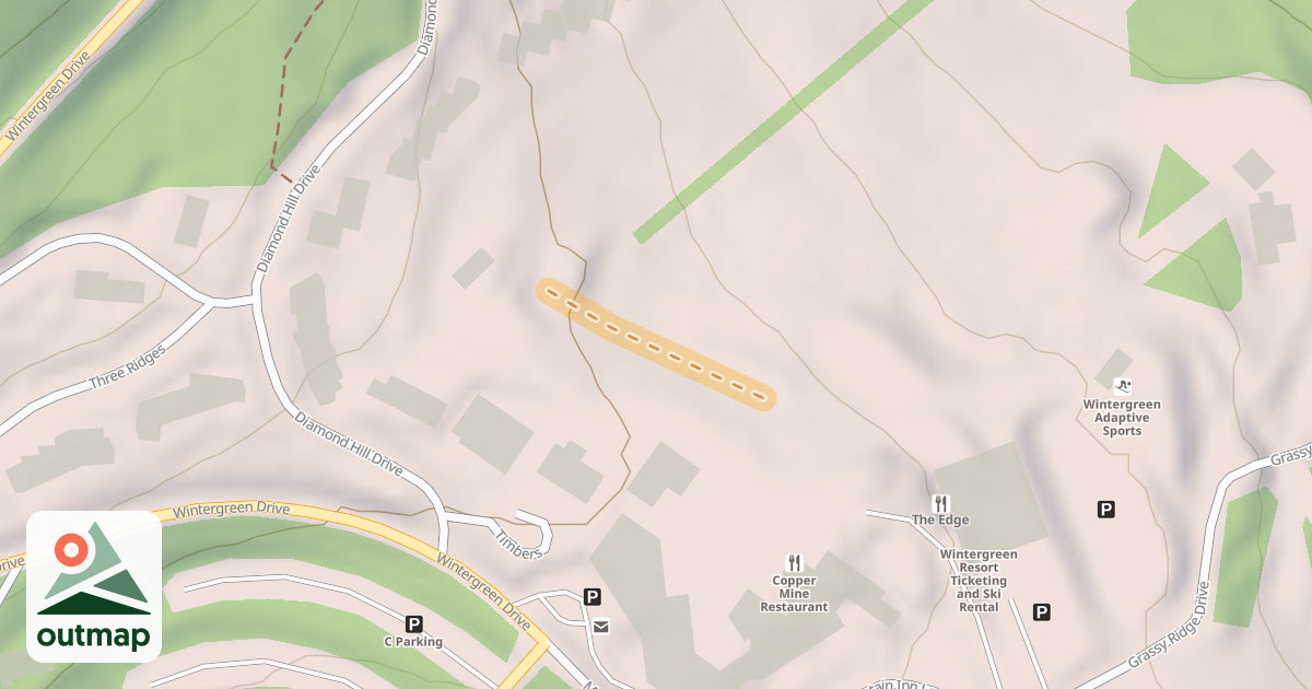 Map of Upper Cross Trail