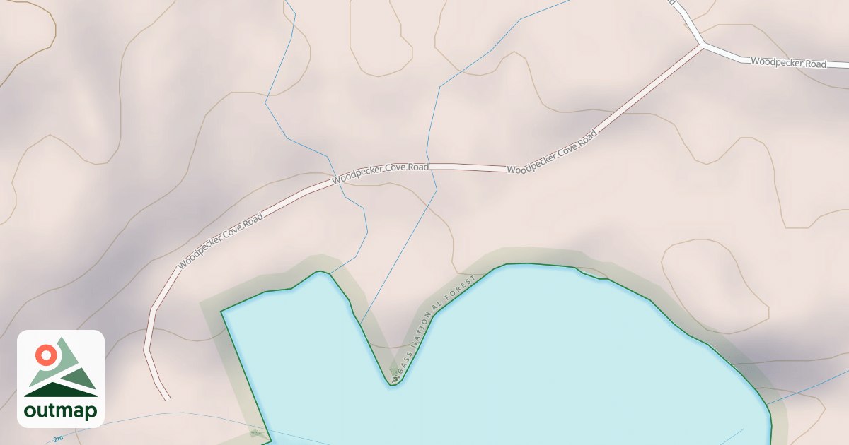 Map of WOODPECKER COVE