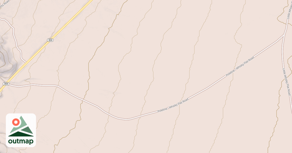 Map of POLE LINE - WHISKY FLAT ROAD
