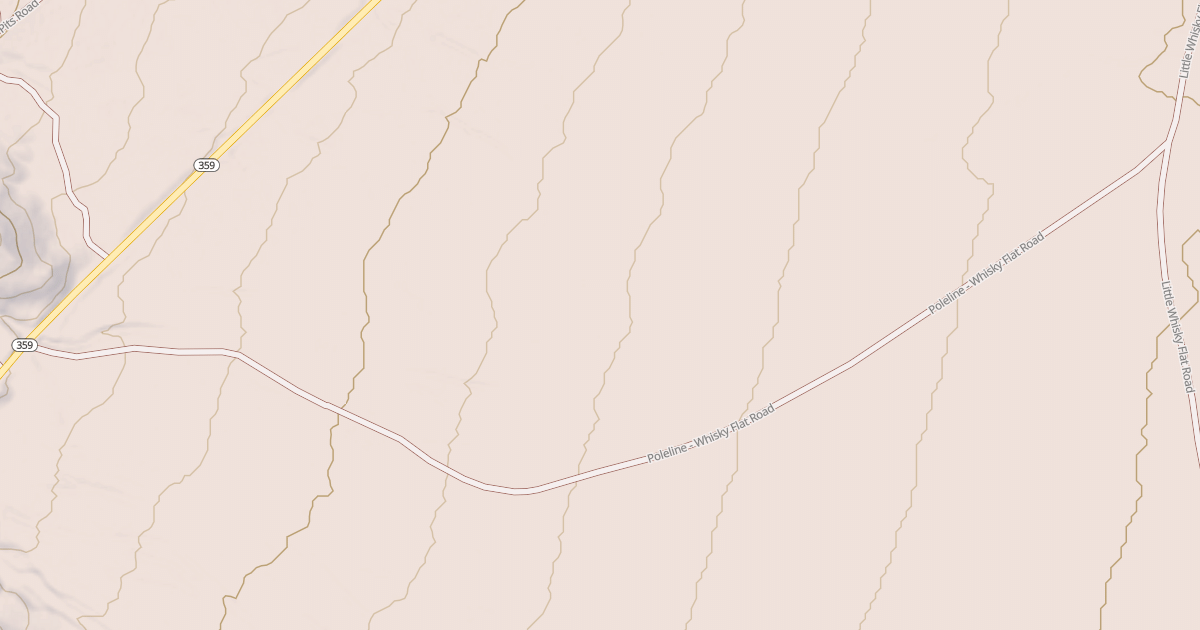 Map preview of POLE LINE - WHISKY FLAT ROAD