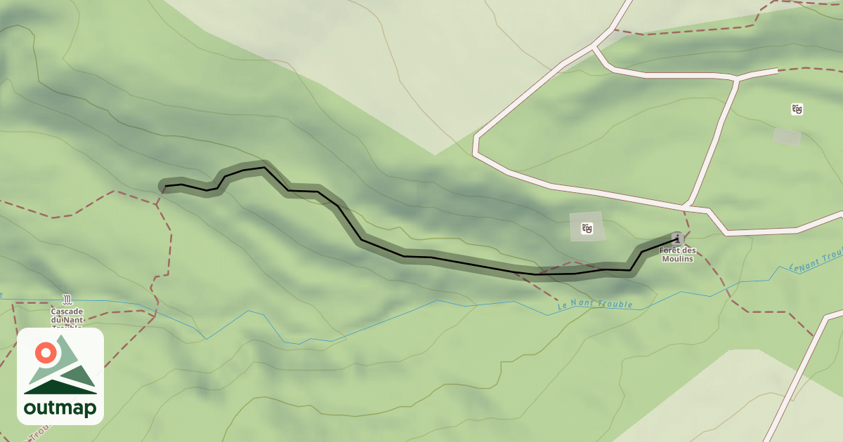 Map of Boucle de Nant Trouble