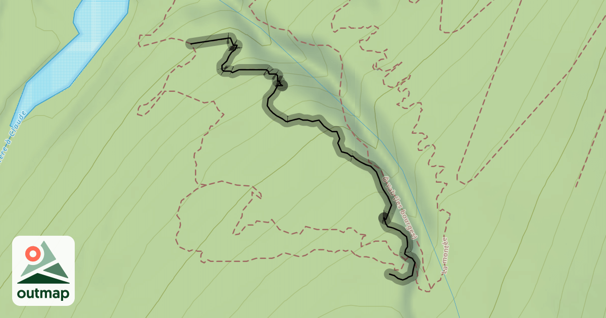 Map of La bleu foncée
