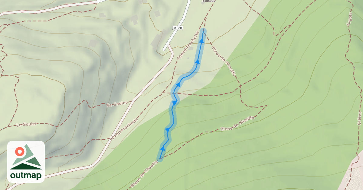 Map of Crébasse