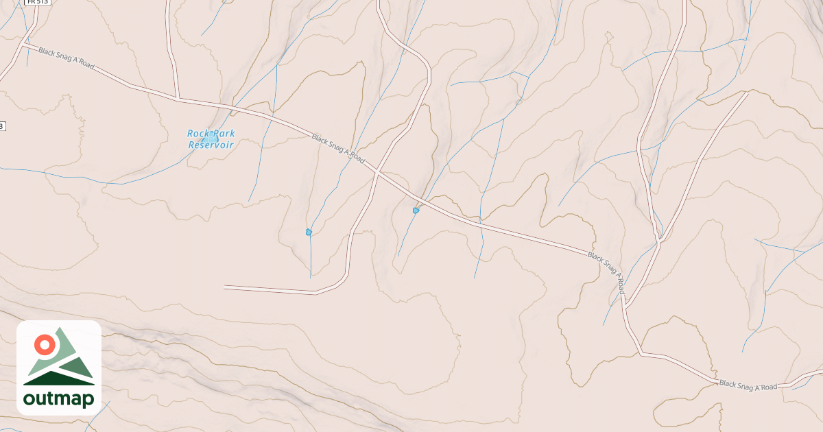 Map of BLACK SNAG A