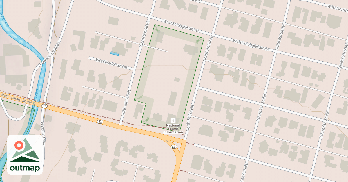 Map of ASPEN ADMIN. SITE