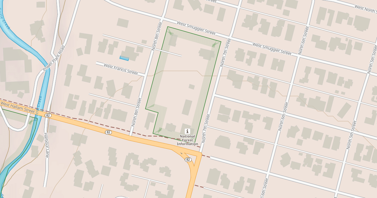 Map preview of ASPEN ADMIN. SITE