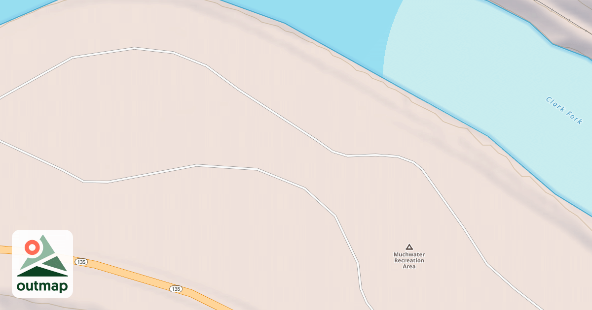 Map of MUCHWATER TIE