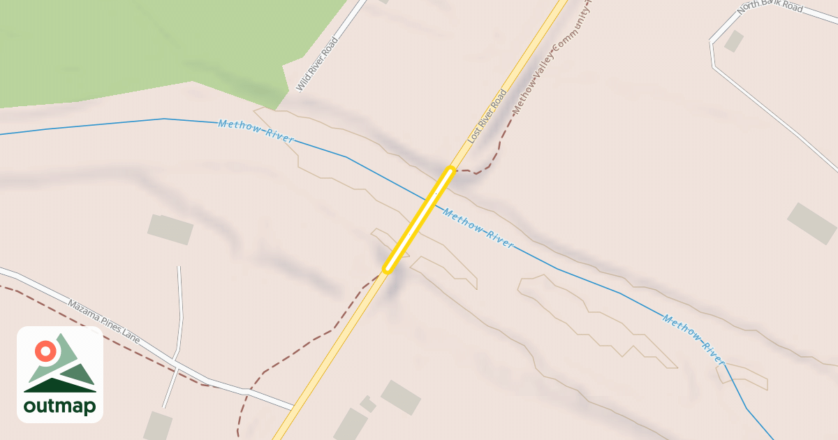 Map of Lost River Road