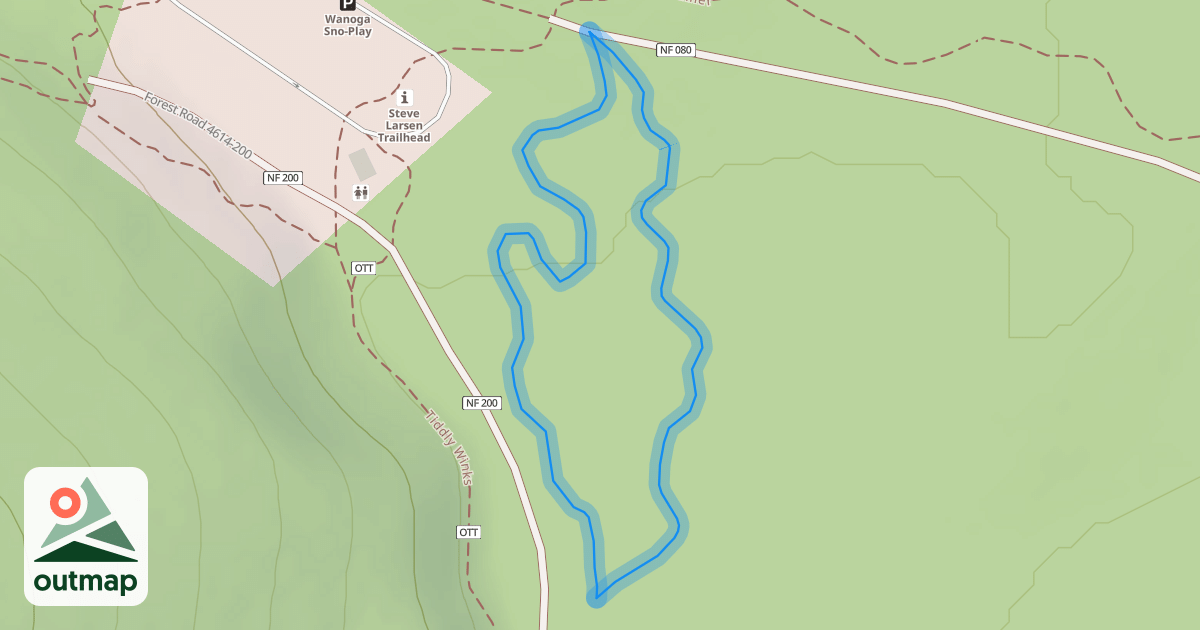 Map of Northstar Snowshoe Loop