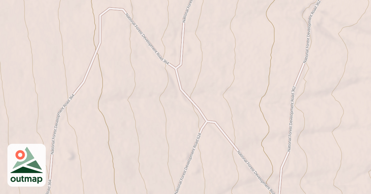Map of USFS National Forest System Roads {EC8CB17F-EB30-4B69-8A85-93A82D7CBFC0}