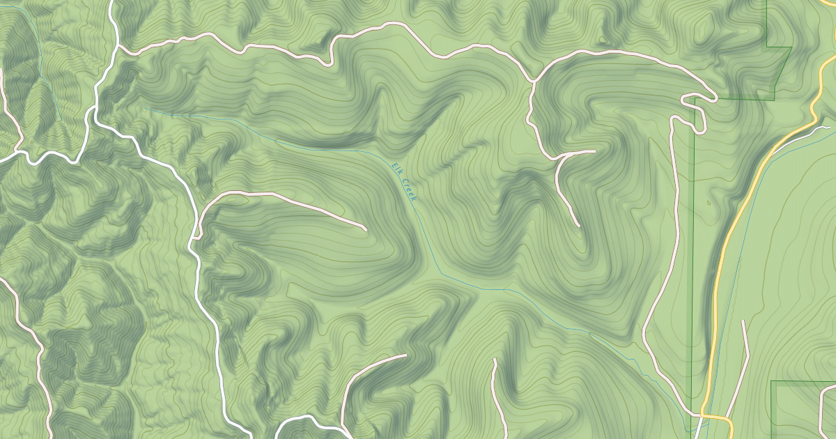 Map preview of ELK CREEK TIE ROAD