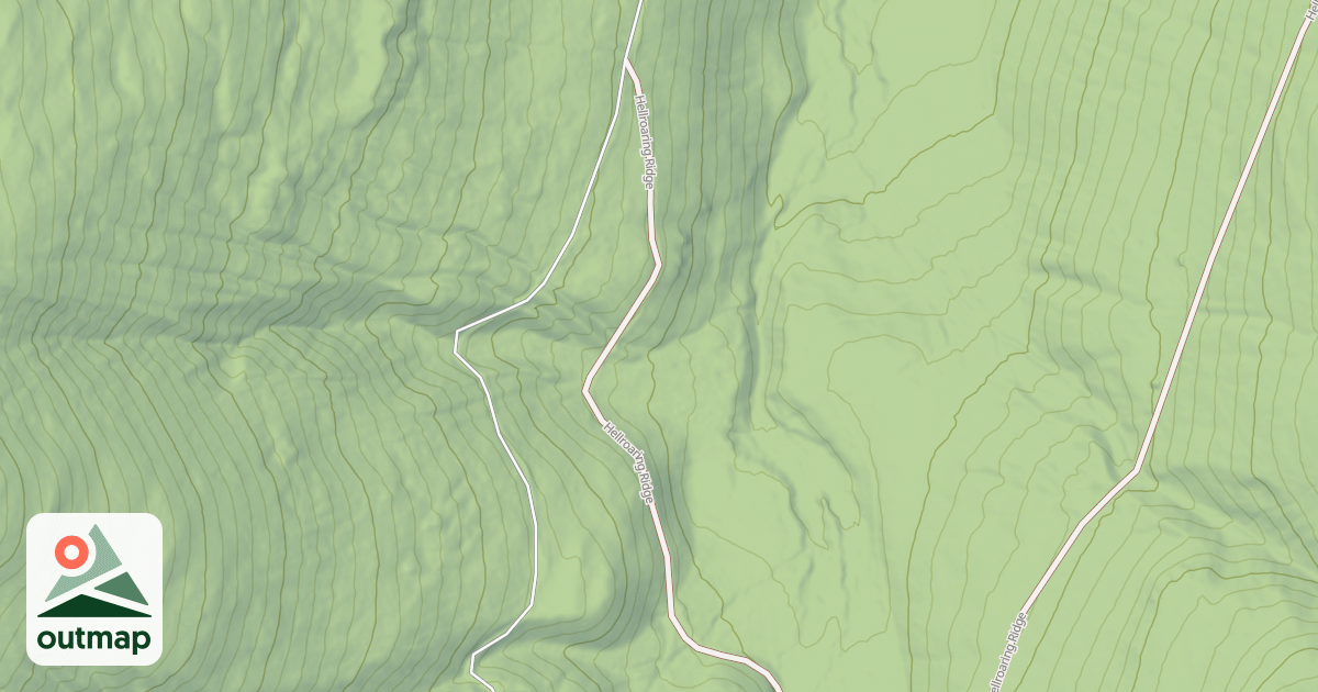 Map of HELLROARING RIDGE