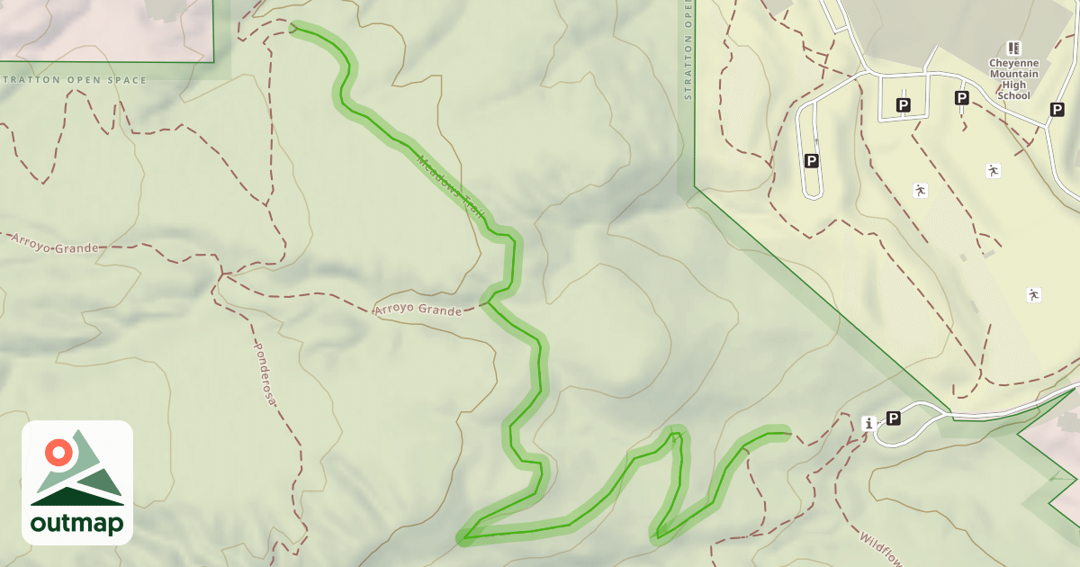 Map of Meadows Trail