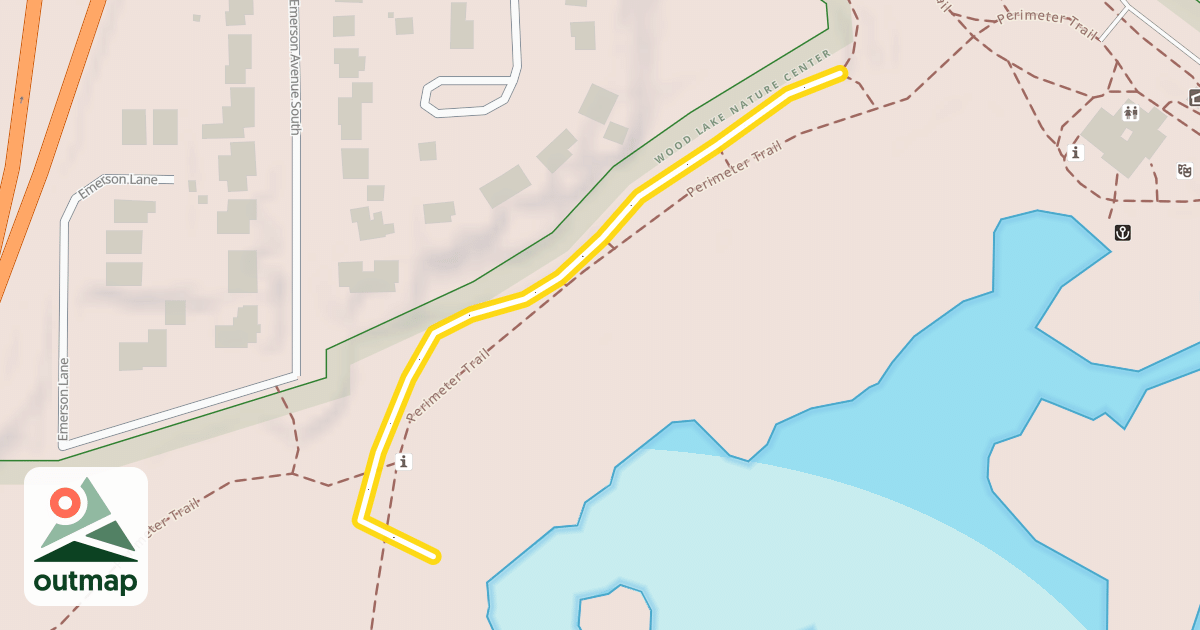 Map of Short Ski Trail